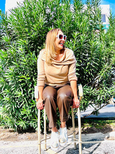 Kat Vegan Leather Pants