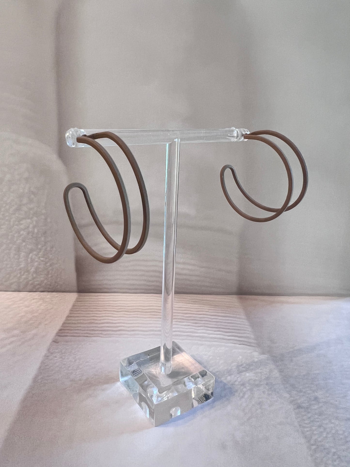 Double Hoops Matte Earrings