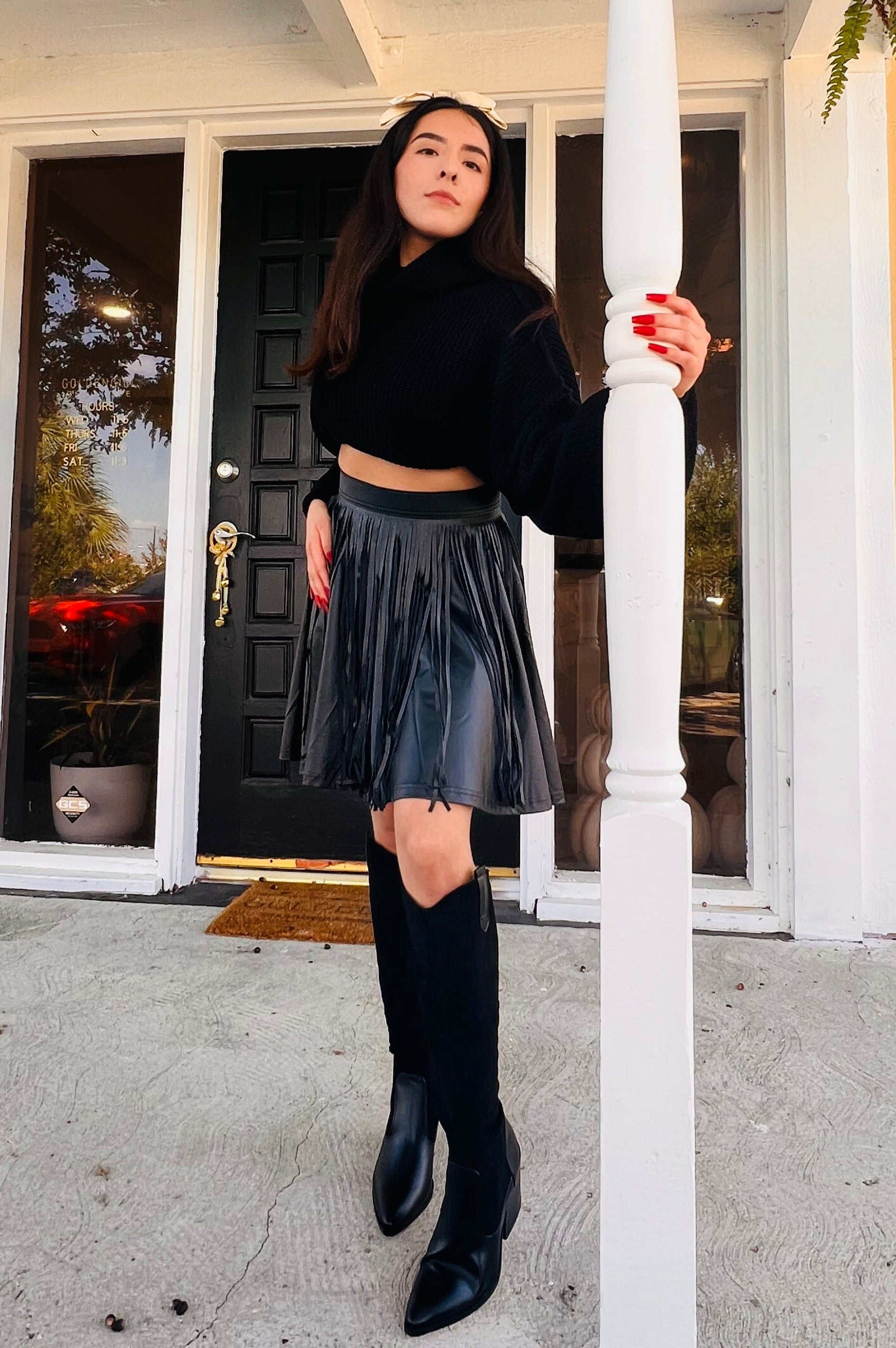 Miranda Vegan Leather Skirt