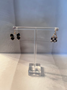 B&W Set Earrings